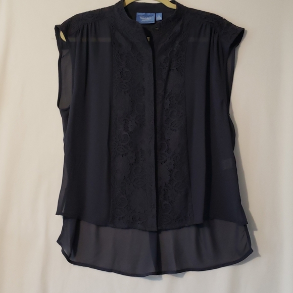 Simply Vera Vera Wang Tops - Simply Vera - Vera Wang Top Sheer & Lace PL